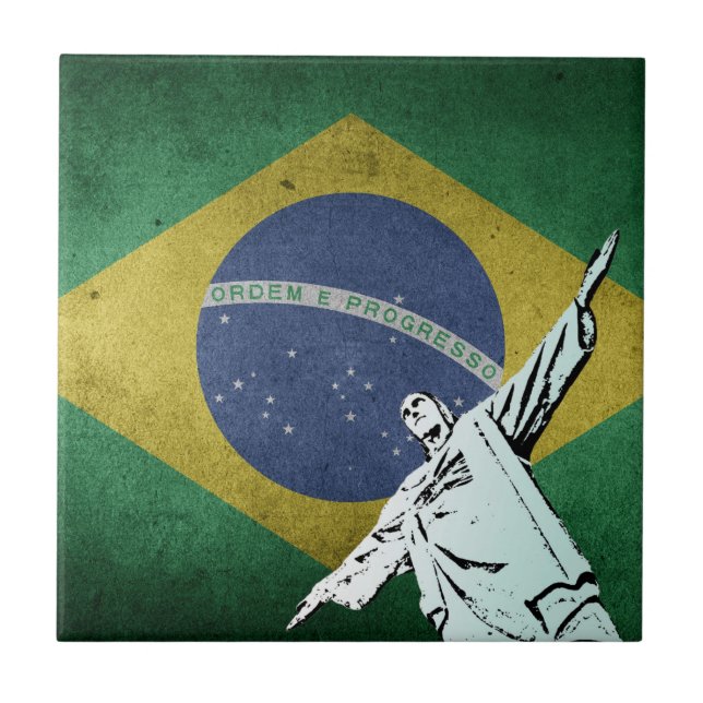 Azulejo De Cerâmica Cristo do Redentor (Frente)