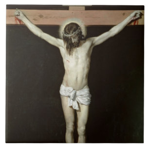 Azulejo De Cerâmica Cristo na cruz, c.1630