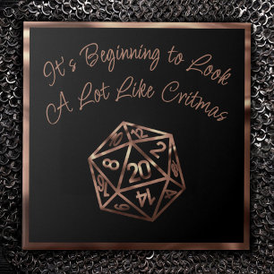 Azulejo De Cerâmica Critérios RPG Copper Fantasy Tabletop Gamer Dice
