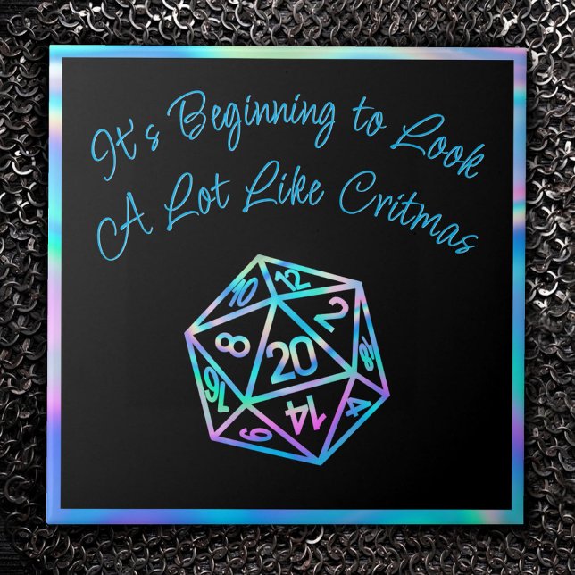 Azulejo De Cerâmica Critérios RPG | Holo Fantasy Tabletop Gamer Dice (Criador carregado)