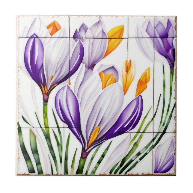 Azulejo De Cerâmica Crocus Nouveau (Frente)