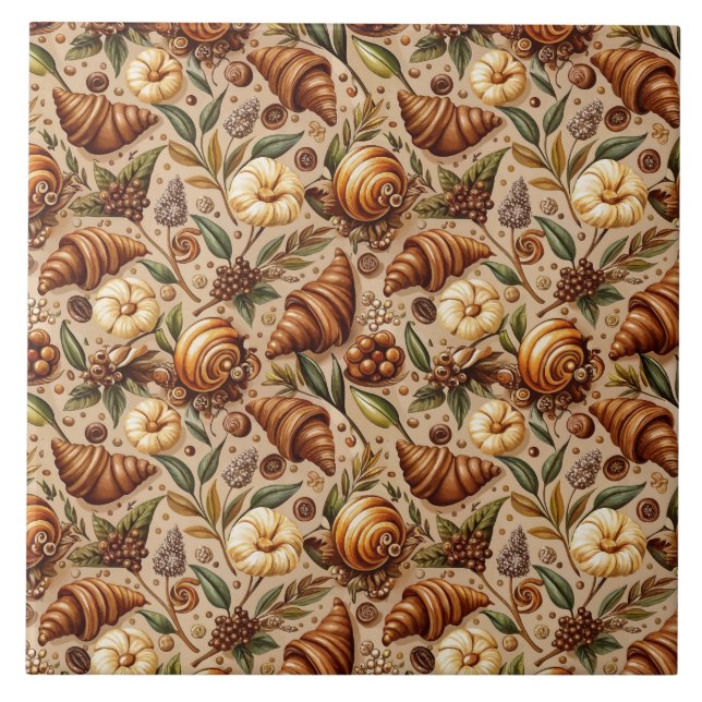 Azulejo De Cerâmica Croissants Covardes  (Frente)