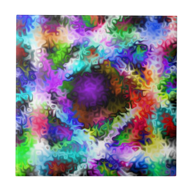 Azulejo De Cerâmica Cromo 5 iridescente suave (Frente)