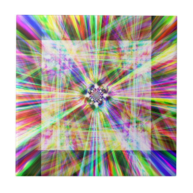 Azulejo De Cerâmica Cromo Iridescente Doze (Frente)