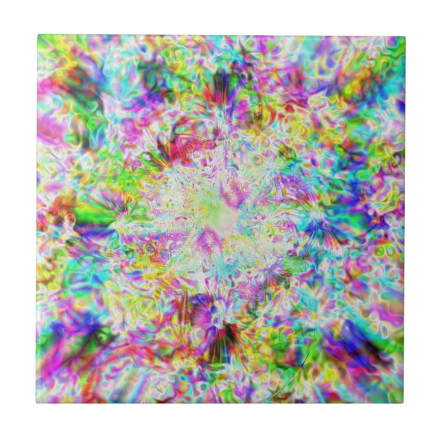 Azulejo De Cerâmica Cromo Iridescente Oito (Frente)