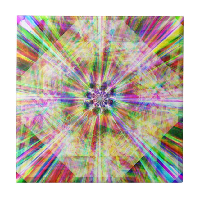 Azulejo De Cerâmica Cromo Iridescente Treze (Frente)