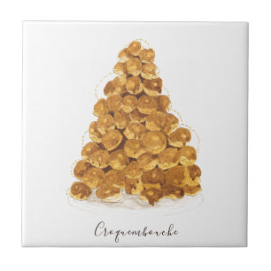 Azulejo De Cerâmica Croquembouche aquarela