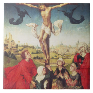 Azulejo De Cerâmica Crucificação, c.1510 (óleo no painel)