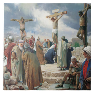 Azulejo De Cerâmica Crucificação de Carl Bloch