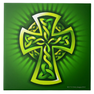 Azulejo De Cerâmica Cruz celta