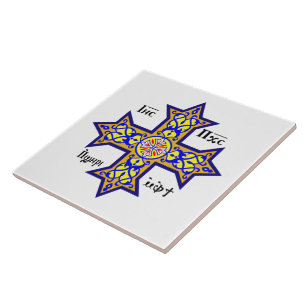 Azulejo De Cerâmica Cruz copta