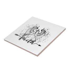 Azulejo De Cerâmica Cruz da fé 