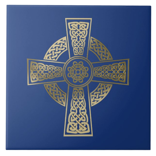 Azulejo De Cerâmica Cruzamento celta (Frente)
