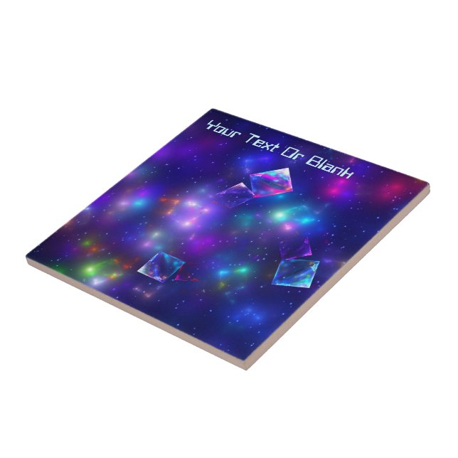 Azulejo De Cerâmica Cubos cósmicos (Lateral)