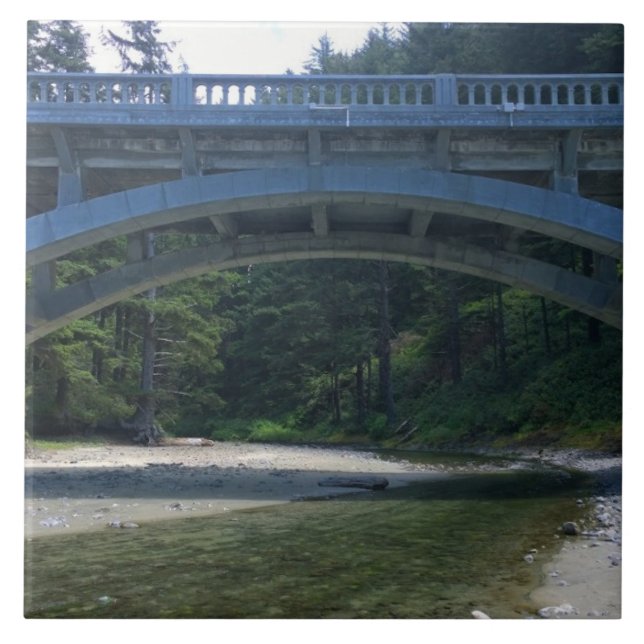 Azulejo De Cerâmica Cummins Creek no Parque Estadual de Netuno, OR (Frente)