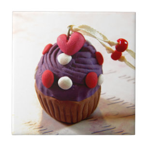 Azulejo De Cerâmica Cupcake dos namorados