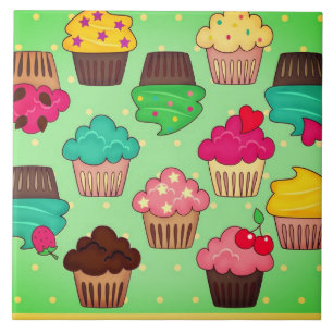 Azulejo De Cerâmica Cupcakes