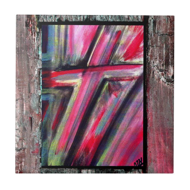 Azulejo De Cerâmica Curando cruz (Frente)