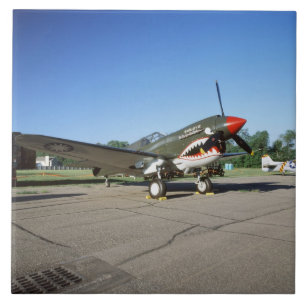 Azulejo De Cerâmica Curtiss P-40 Warhawk, em festival aéreo de