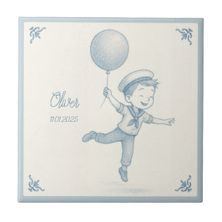 Azulejo De Cerâmica Custom personalized baby boy name