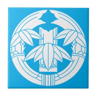 Azulejo De Cerâmica Cut bamboo in embracing bamboo leaves