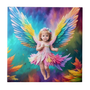 Azulejo De Cerâmica Cute Baby Angel Wings Art-38424