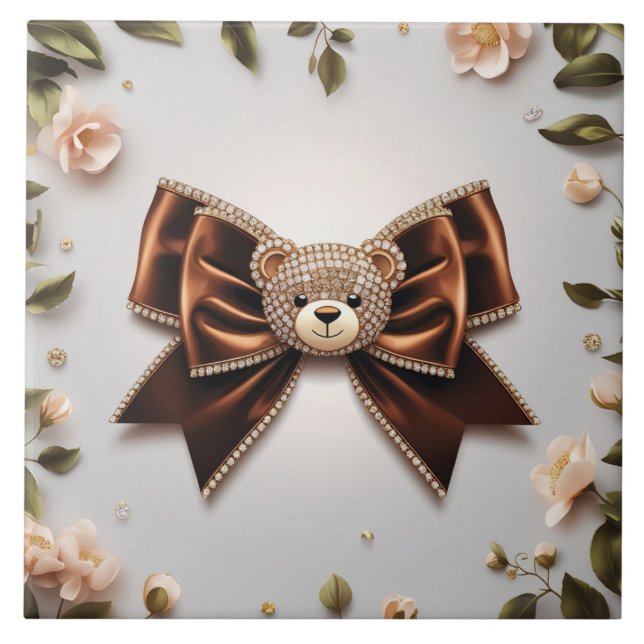 Azulejo De Cerâmica Cute bow Ceramic Tile (Frente)