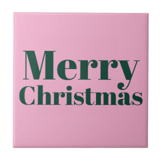 Azulejo De Cerâmica Cute Merry Christmas Ceramic Tile.
