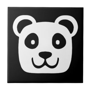 Azulejo De Cerâmica Cute Panda