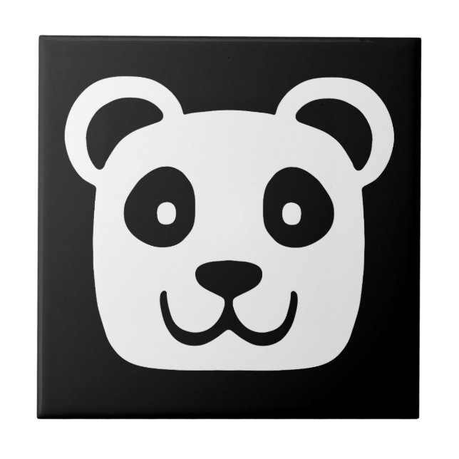Azulejo De Cerâmica Cute Panda (Frente)