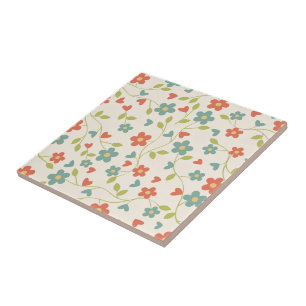 Azulejo De Cerâmica Cute Spring Flowers Ceramic Tile