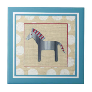 Azulejo De Cerâmica Cutout Zebra em Cream