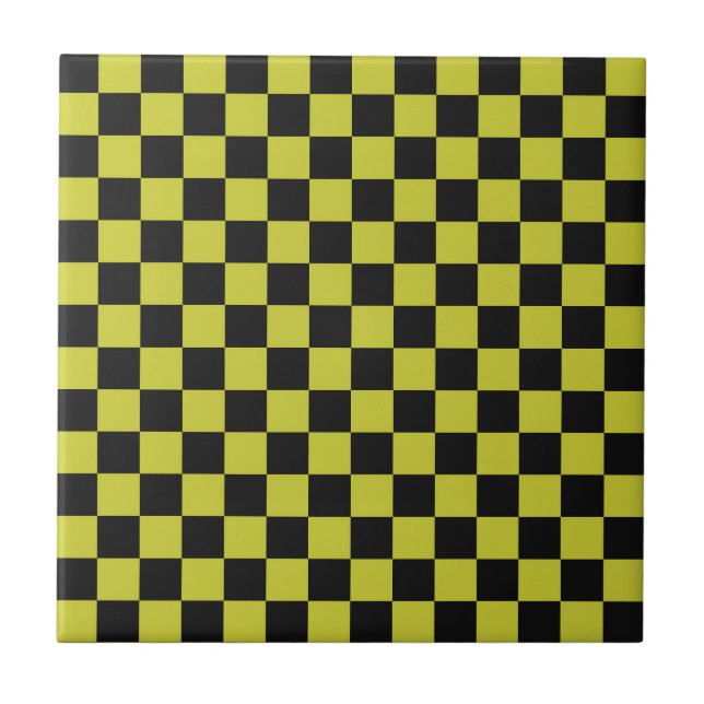 Azulejo De Cerâmica Cyber lyme checkerboard pattern (Frente)