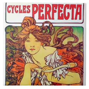Azulejo De Cerâmica Cycle Perfecta, Mucha