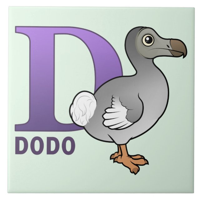 Azulejo De Cerâmica D é para o Dodo (Frente)