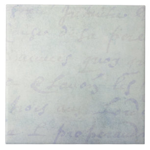Azulejo De Cerâmica Da antiguidade francesa das letras dos 1700s do