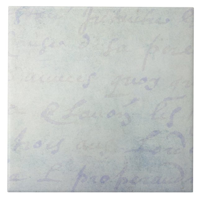 Azulejo De Cerâmica Da antiguidade francesa das letras dos 1700s do (Frente)