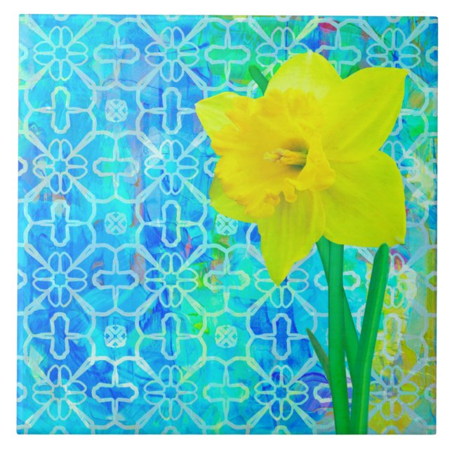 Azulejo De Cerâmica Daffodil (Frente)