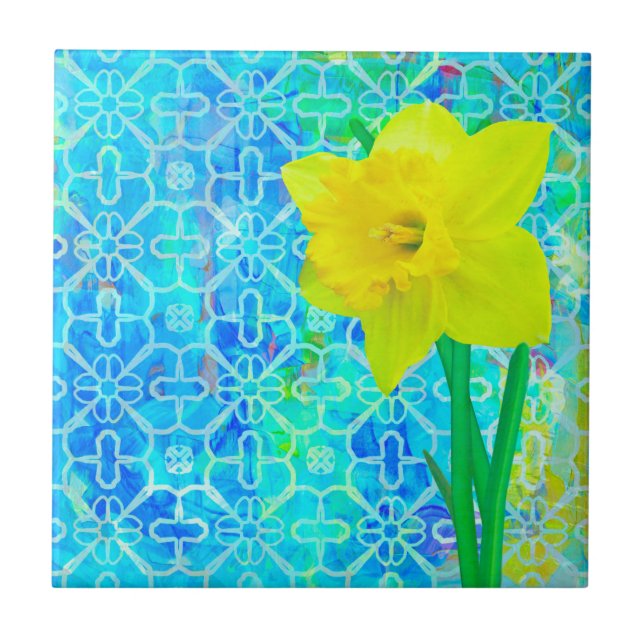 Azulejo De Cerâmica Daffodil (Frente)