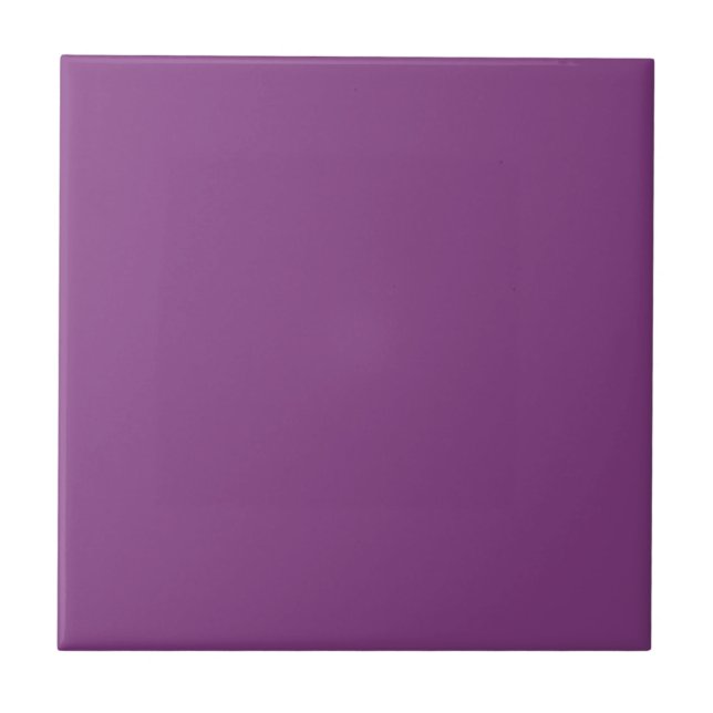 Azulejo De Cerâmica Dahlia Roxa, Violeta Negrito Cor Sólida (Frente)