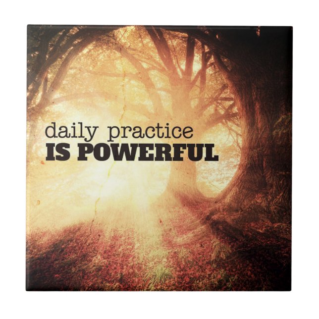 Azulejo De Cerâmica Daily Practice (Frente)