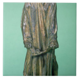 Azulejo De Cerâmica d'Aire de Jean, dos Burghers de Calais (bronze)