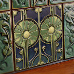 Azulejo De Cerâmica Daisies Art Deco Floral Wall Decor Art Nouveau<br><div class="desc">Bem-vindo a CreaTile! Aqui vocês encontrarão designs de azulejo feitos à mão que eu pessoalmente fiz e fiz para vintage azulejos de cerâmica e de argila de porcelana, manchados ou naturais. Eu adoro azulejo e produtos cerâmicos, esperando que você possa transformar sua casa em algo que você gosta de visitar...</div>