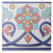 Daisy Cerâmica Azulejo Stair Risers