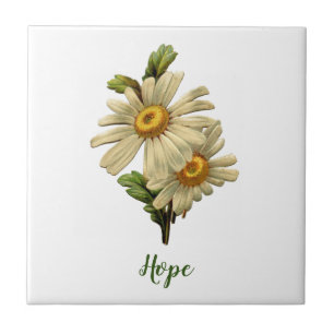 Azulejo De Cerâmica Daisy Hope Inspirational