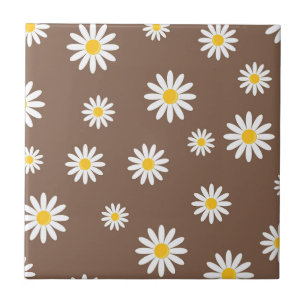Azulejo De Cerâmica Daisy Meadows Earthy Brown