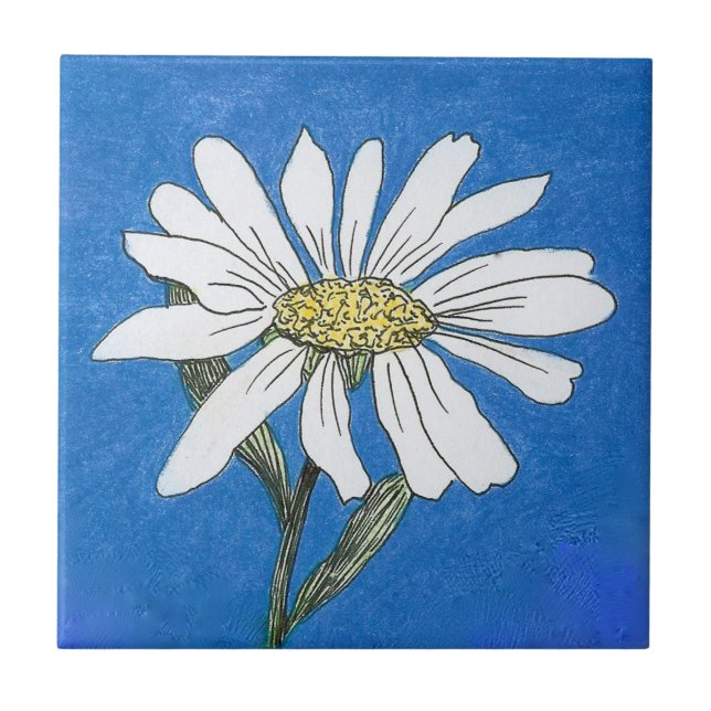 Azulejo De Cerâmica DaisyTile (Frente)