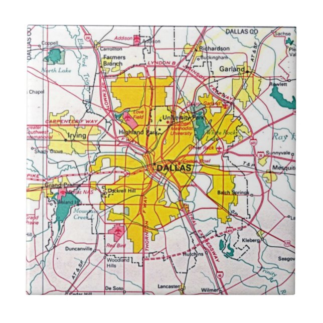 Azulejo De Cerâmica Dallas (Frente)