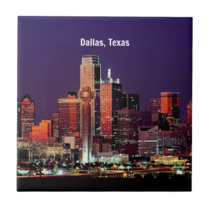 Azulejo De Cerâmica Dallas, Texas Skyline