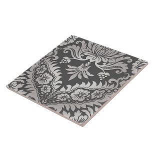 Azulejo De Cerâmica DAMASCO de CATALINA no PELTRE & na PLATINA